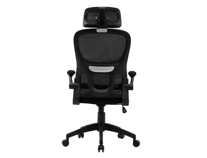 Q-connect Silla Sorrento con Respaldo de Malla y Base Metálica Negro