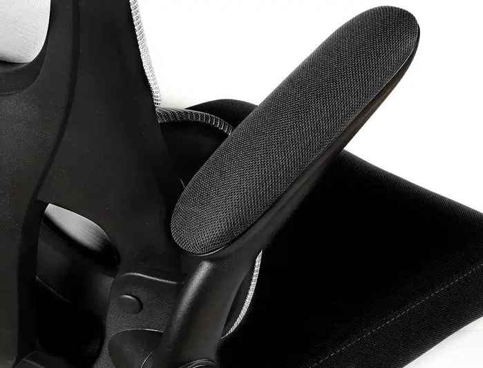 Q-connect Silla Sorrento con Respaldo de Malla y Base Metálica Negro