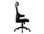 Q-connect Silla Sorrento con Respaldo de Malla y Base Metálica Negro