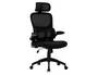 Q-connect Silla Sorrento con Respaldo de Malla y Base Metálica Negro