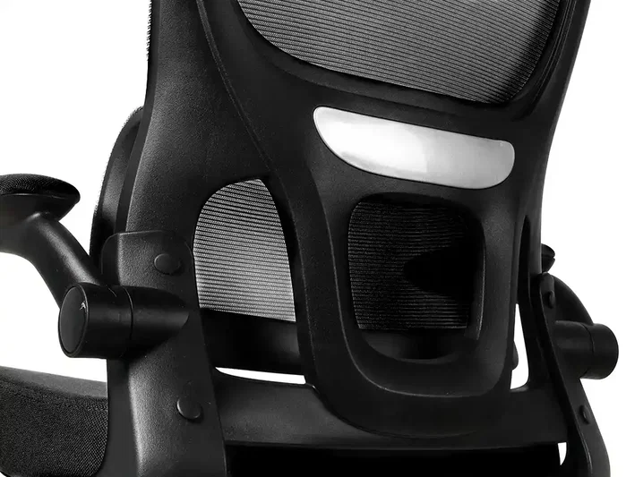 Q-connect Silla Sorrento con Respaldo de Malla y Base Metálica Negro