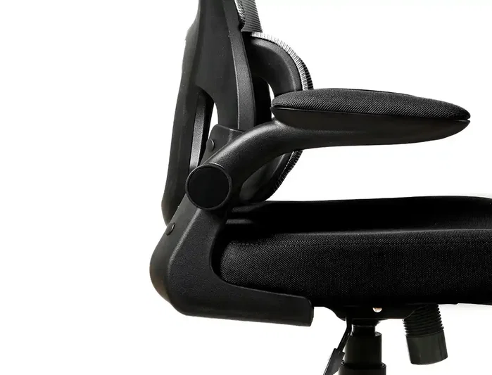 Q-connect Silla Sorrento con Respaldo de Malla y Base Metálica Negro