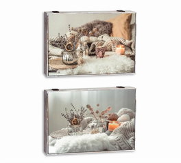DKD Home Decor Tapa Contador Scandi Multicolor MDF 6 x 31.5 x 46.5 cm (2 Unidades)