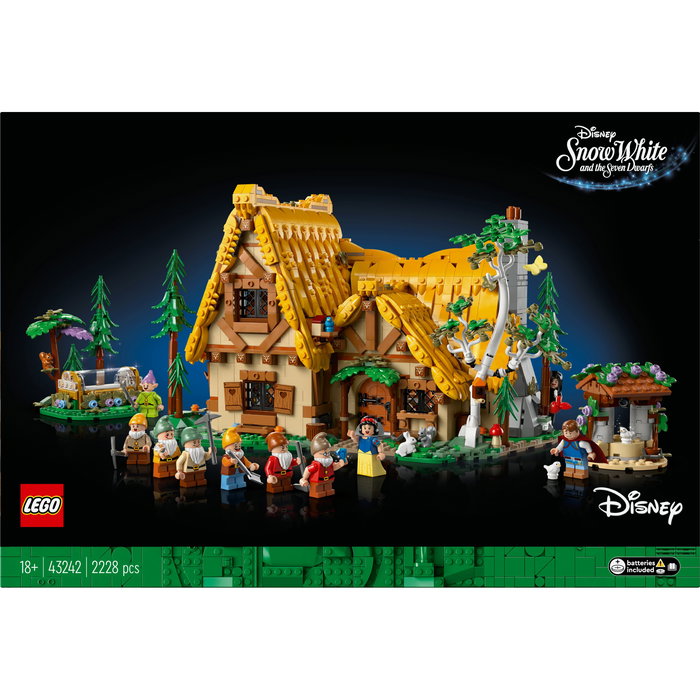 LEGO 43242 Disney La Cabaña de Blancanieves y los Siete Enanitos Juego de Construcción 2228 Piezas Mayores de 18 Años