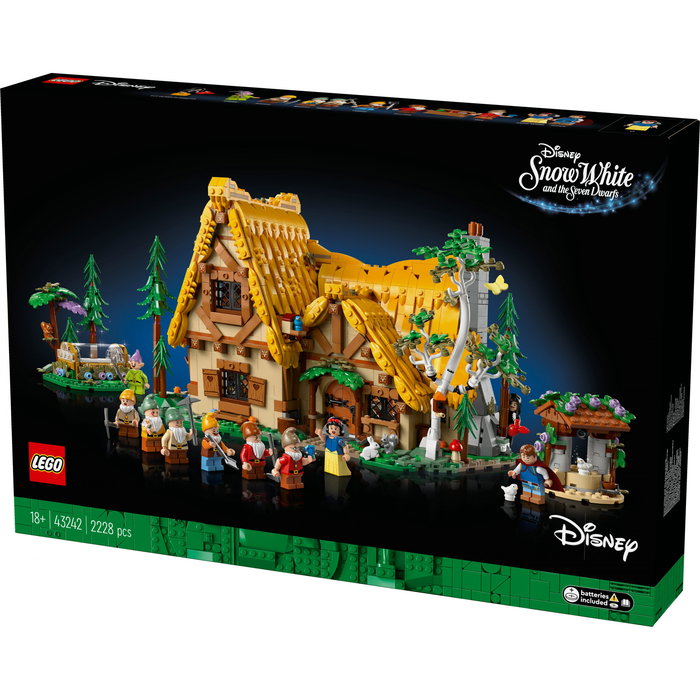 LEGO 43242 Disney La Cabaña de Blancanieves y los Siete Enanitos Juego de Construcción 2228 Piezas Mayores de 18 Años