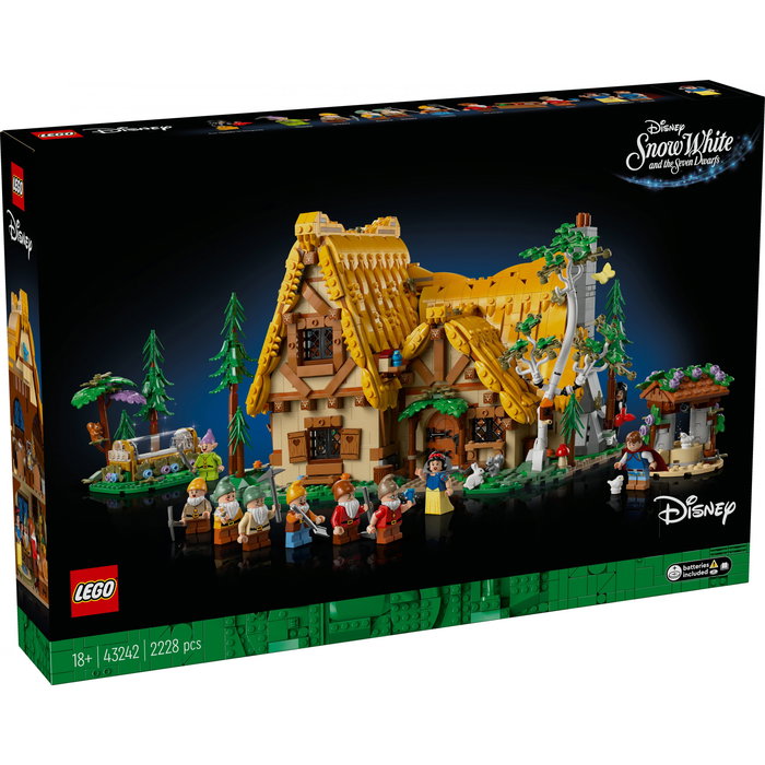 LEGO 43242 Disney La Cabaña de Blancanieves y los Siete Enanitos Juego de Construcción 2228 Piezas Mayores de 18 Años