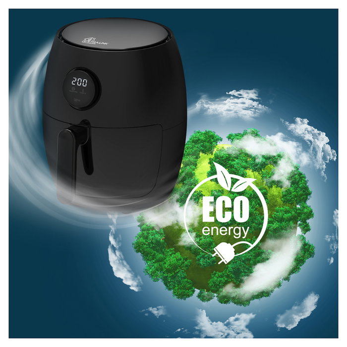 Extralink Freidora de Aire Caliente SJ-200 2L 1000W Negro