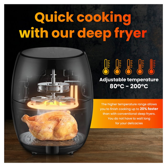 Extralink Freidora de Aire Caliente SJ-200 2L 1000W Negro