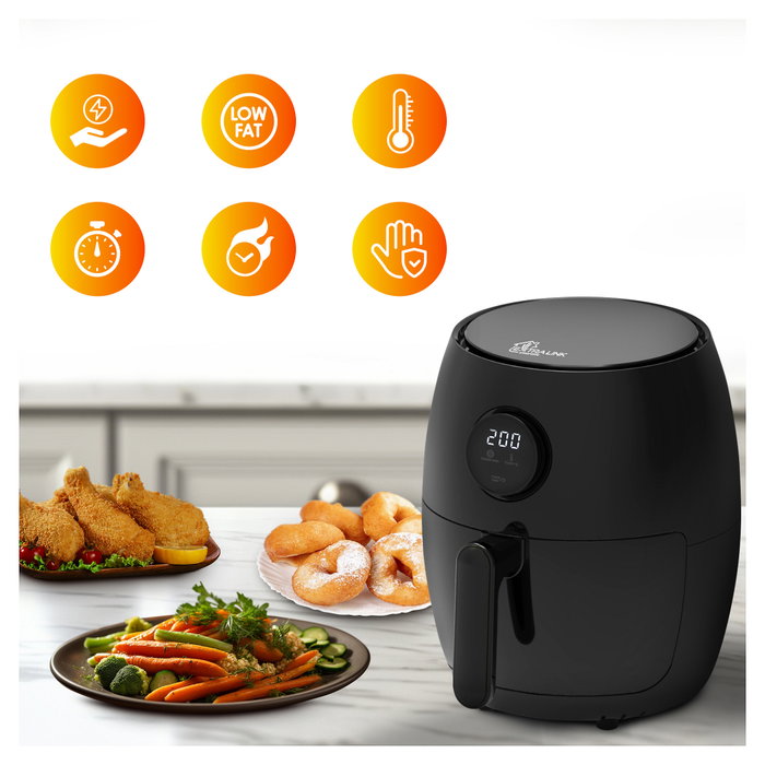 Extralink Freidora de Aire Caliente SJ-200 2L 1000W Negro