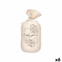 Sujetador de puerta Gift Decor Happy Place Tela 13 x 26 x 13 cm Saco (6 Unidades)