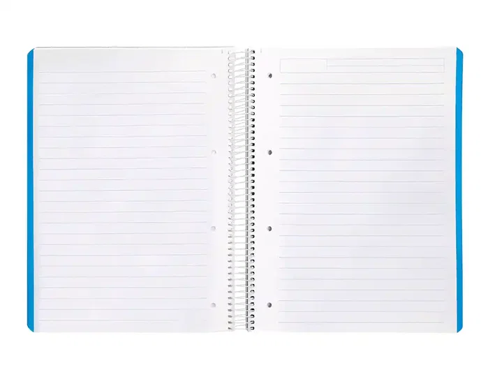 Liderpapel Cuaderno espiral Micro Witty A4 tapa dura 120h 90gr horizontal 8mm 5 bandas 4 taladros colores surtidos