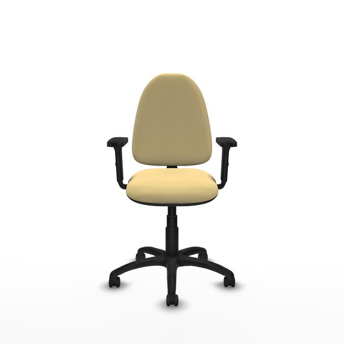 PIQUERAS Y CRESPO Silla de oficina Aýna Crema con Brazos 2D PIQUERAS Y CRESPO Silla de oficina Aýna Crema con Brazos 2D