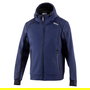 Sparco SBMJ0004B0K052XL Chaqueta Softshell Ligera con Capucha Negra-Azul, Repelente al Agua y Forro Polar, Talla XXL