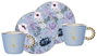 Bialetti Set de 2 Tazas con Platillos Bridgerton Azul