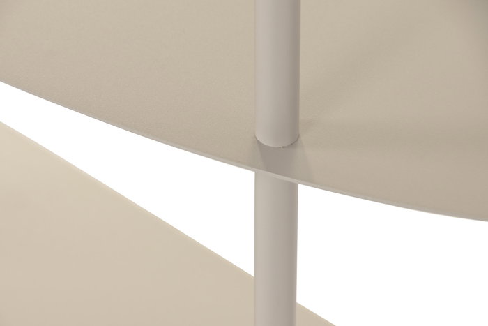 DKD Home Decor Consola Urban Cream 28 x 81 x 90 cm 3 Estantes Hierro