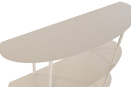 DKD Home Decor Consola Urban Cream 28 x 81 x 90 cm 3 Estantes Hierro