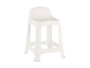 KIPIT Taburete Alto de Plástico Blanco (Pack de 12)