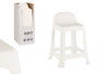 KIPIT Taburete Alto de Plástico Blanco (Pack de 12)