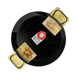 Garcima Paellera Esmaltada La Ideal 36 Cm (7 Raciones, 6 Unidades) Vitrificada Antiácida Apta Gas/Leña/Horno