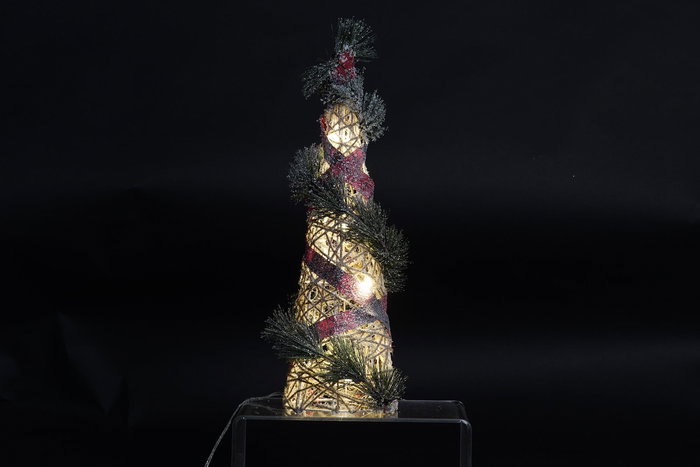 DKD Home Decor Cono Navidad Natural Verde 20 x 80 x 20 cm Set de 3 DKD Home Decor Cono Navidad Natural Verde 20 x 80 x 20 cm Set de 3