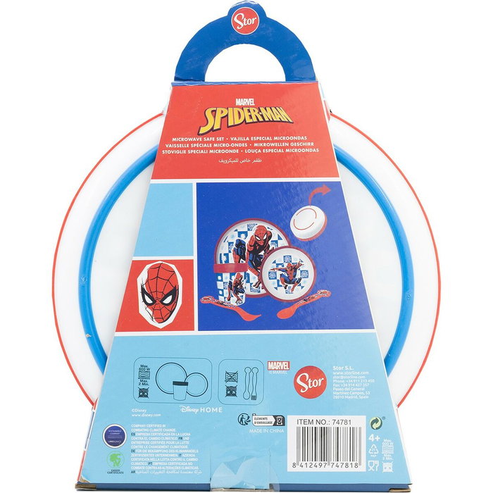 Licensing Set Premium Bicolor Antideslizante Spiderman 5 Pcs