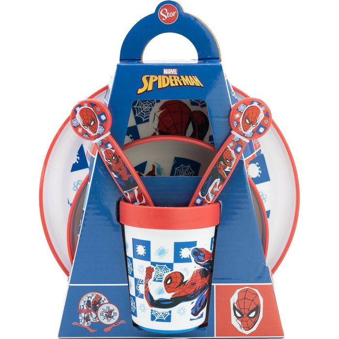 Licensing Set Premium Bicolor Antideslizante Spiderman 5 Pcs