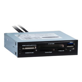 Inter-Tech CI-01 Lector de tarjetas para bahía 3.5 pulgadas USB 3.2 Gen 1 Negro