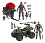 Hasbro G.I. Joe Classified Series Set de Figuras y Vehículos Snake Eyes & Varmint ATV vs. Stealth Viper & Cobra Stealth Flight Pod