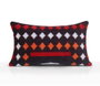 Aberto Design Rustic Cojín Negro 58x33cm, 50% Algodón, 50% Poliéster, Relleno Fibra