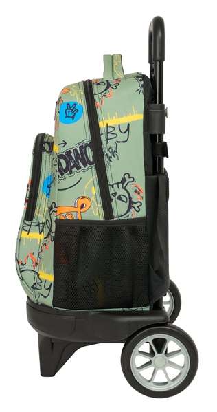 Safta Mochila Grande con Ruedas Compact Evolución Exterior Zone Graffiti 33x45x22 cm