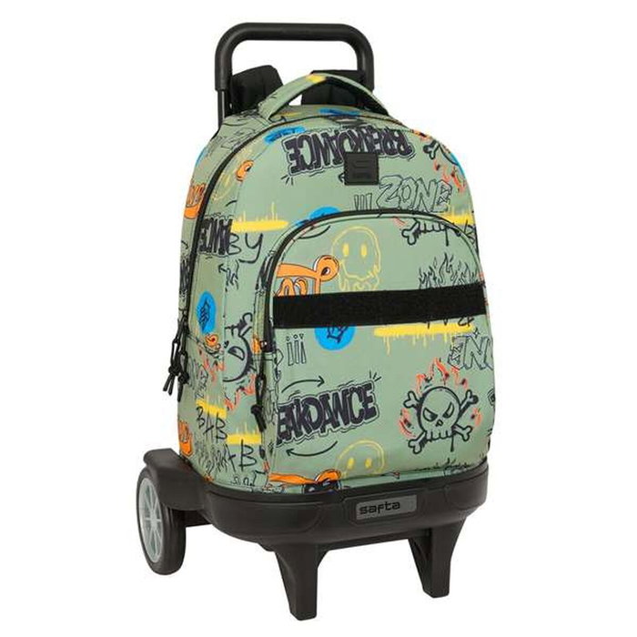 Safta Mochila Grande con Ruedas Compact Evolution Extraíble Graffiti Zone