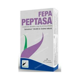 Fepadiet Fepa-Peptasa Complemento Alimenticio con Serrazime, 130,000 UI, 20 Cápsulas