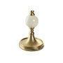 DKD Home Decor Candelabro de Aluminio con Bolas Dorado y Blanco