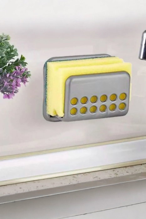 Hermia Ge-128Sungermatk Organizador de Cocina de Plástico Color Antracita 9x4x7.5 cm