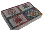DKD Home Decor Joyero de Piedra Tallado Colección Loto Surtido de 4 Unidades