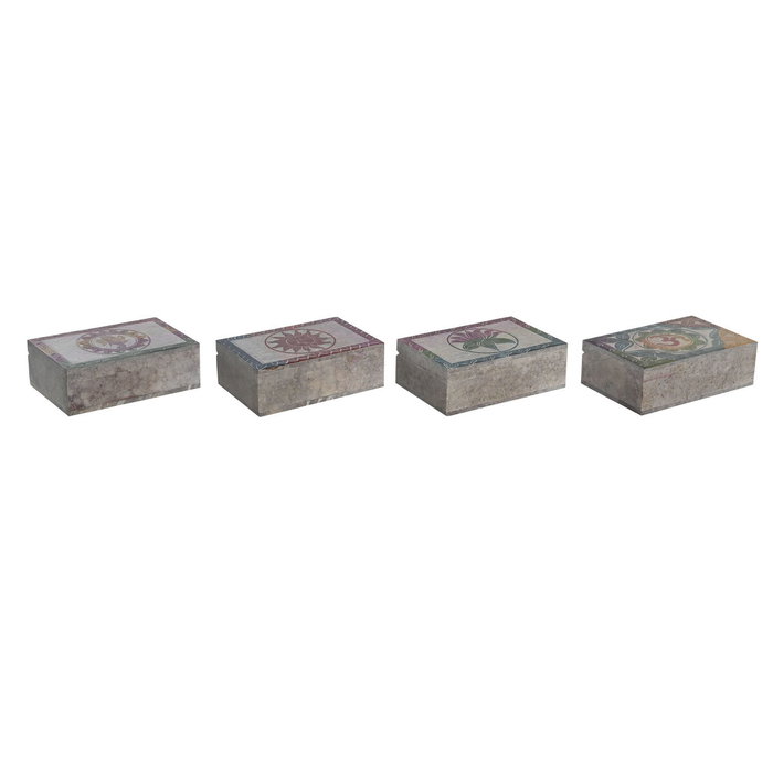 DKD Home Decor Joyero de Piedra Tallado Colección Loto Surtido de 4 Unidades DKD Home Decor Joyero de Piedra Tallado Colección Loto Surtido de 4 Unidades
