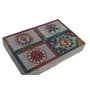 DKD Home Decor Joyero de Piedra Tallado Colección Loto Surtido de 4 Unidades