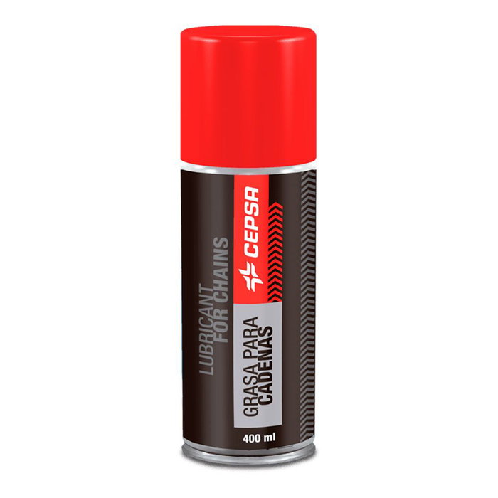 Cepsa Grasa Lubricante para Cadenas de Motos, Ciclomotores y Bicicletas, Protección contra Corrosión, 400 ml Cepsa Grasa Lubricante para Cadenas de Motos, Ciclomotores y Bicicletas, Protección contra Corrosión, 400 ml