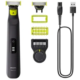 Philips OneBlade Pro 360 QP6542/15 - Rastrillo eléctrico multiusos para cara y cuerpo, resistente al agua, 90 min autonomía, negro