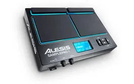 ALESIS SamplePad4 Instrumento de Muestreo y Percusión de 4 Pads con Biblioteca Integrada y Salida USB-MIDI