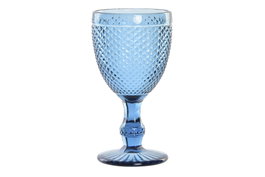 DKD Home Decor Copa Basicos Azul 8.7 x 17 x 8.7 cm (12 Unidades) Cristal Grabado