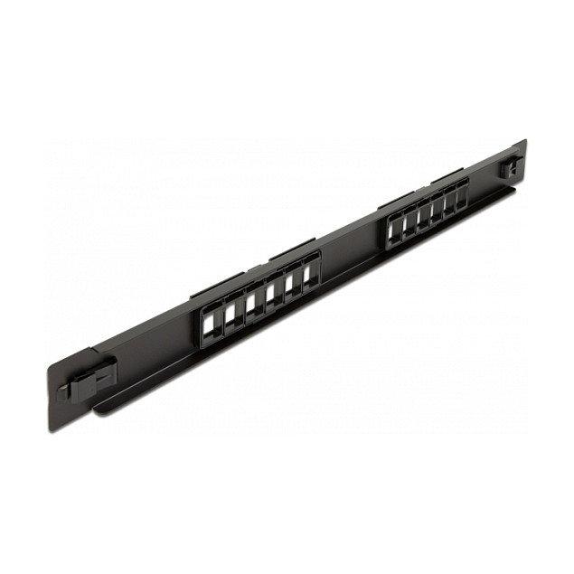 DeLOCK Panel de conexión Keystone de 19″ 12 puertos sin herramientas