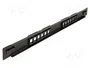 DeLOCK Patch Panel Keystone de 12 puertos, 19 pulgadas, 1U