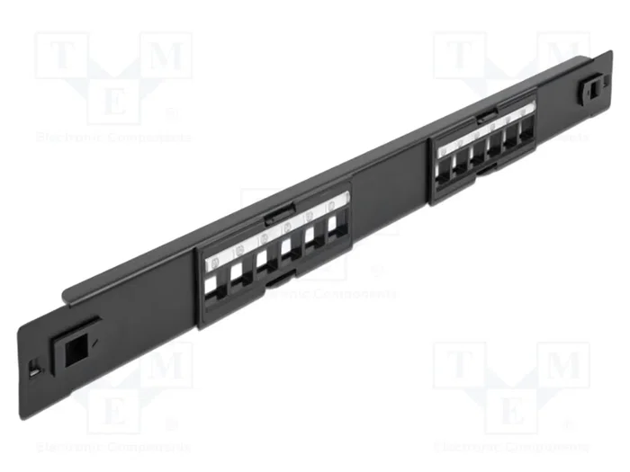DeLOCK Patch Panel Keystone de 12 puertos, 19 pulgadas, 1U DeLOCK Patch Panel Keystone de 12 puertos, 19 pulgadas, 1U