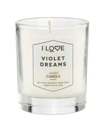 I Love Vela aromática Signature Collection Bergamota, manzana verde, violetas de Parma y rosa 160 g