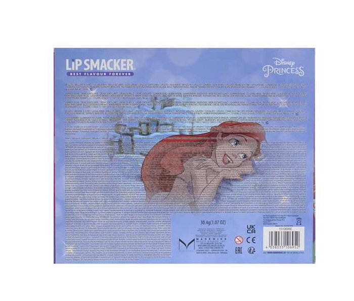 Markwins Set Maquillaje Infantil Ariel en Maletín con Espejo, 24 Cremas Brillantes, Colorete y Brillos Labios, +3 Años