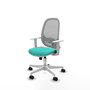 PIQUERAS Y CRESPO Silla de oficina Cilanco con mecanismo Sincro/Traslack Turquesa y Gris