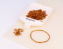 Innspiro Rocalla de Vidrio Cilindro Plateado Cobre Diamante 1,80x6mm 95g