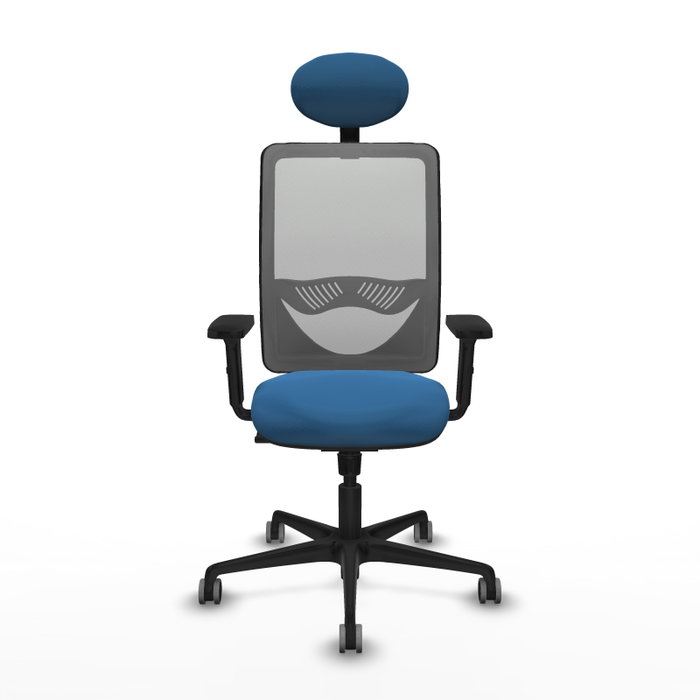 PIQUERAS Y CRESPO Silla de oficina Zulema con mecanismo Sincro, Azul claro y Gris PIQUERAS Y CRESPO Silla de oficina Zulema con mecanismo Sincro, Azul claro y Gris