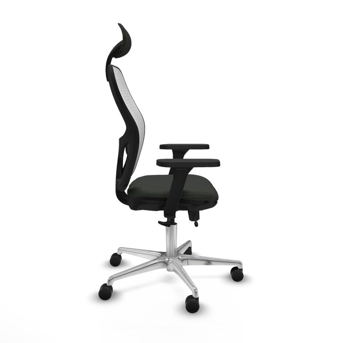 PIQUERAS Y CRESPO Silla de oficina Jorquera con mecanismo Sincro/Traslack Negro y Blanco PIQUERAS Y CRESPO Silla de oficina Jorquera con mecanismo Sincro/Traslack Negro y Blanco